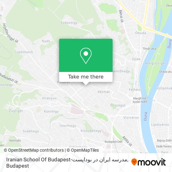 Iranian School Of Budapest-مدرسه ايران در بوداپست map