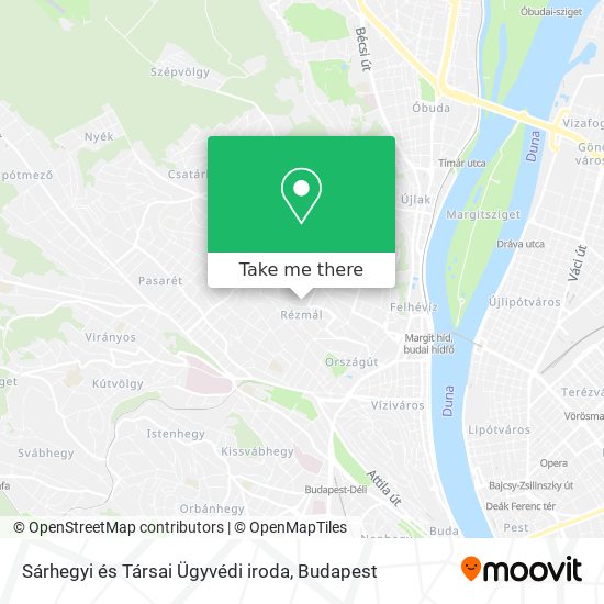 Sárhegyi és Társai Ügyvédi iroda map