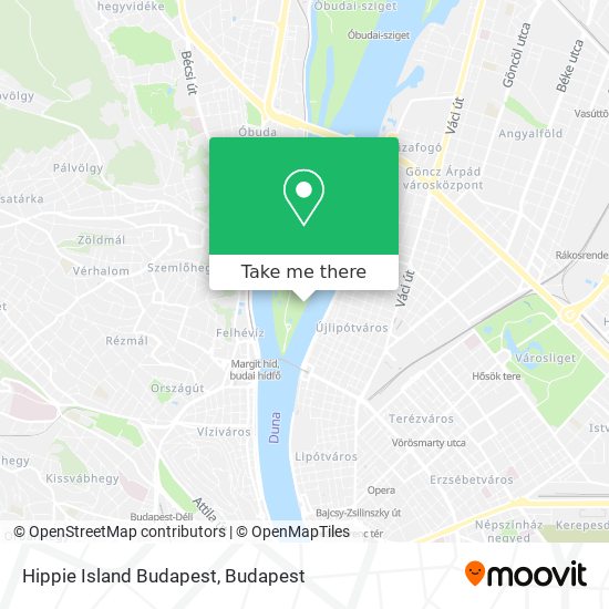 Hippie Island Budapest map