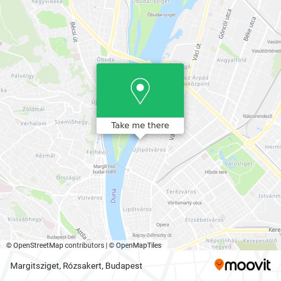 Margitsziget, Rózsakert map