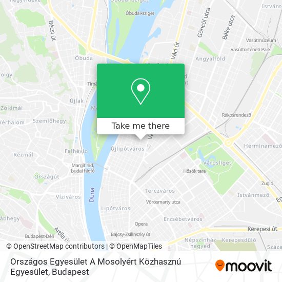 Országos Egyesület A Mosolyért Közhasznú Egyesület map