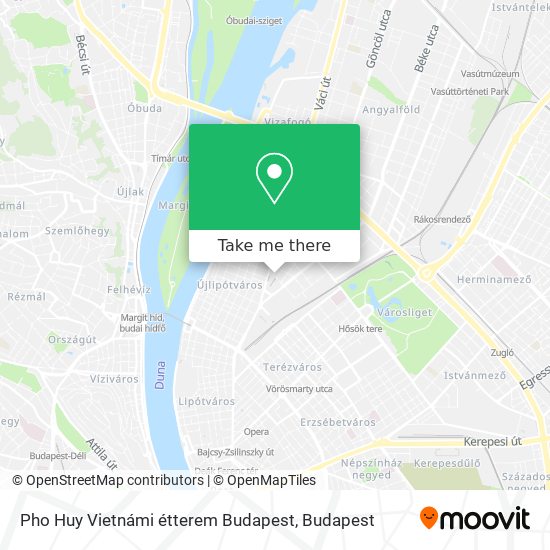 Pho Huy Vietnámi étterem Budapest map