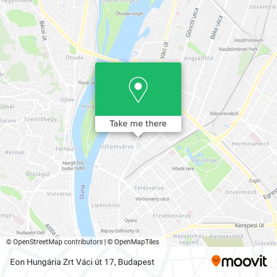 Eon Hungária Zrt Váci út 17 map