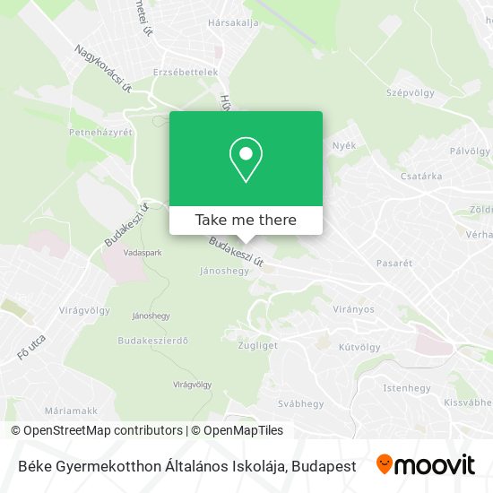 Béke Gyermekotthon Általános Iskolája map