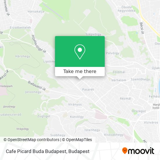 Cafe Picard Buda Budapest map