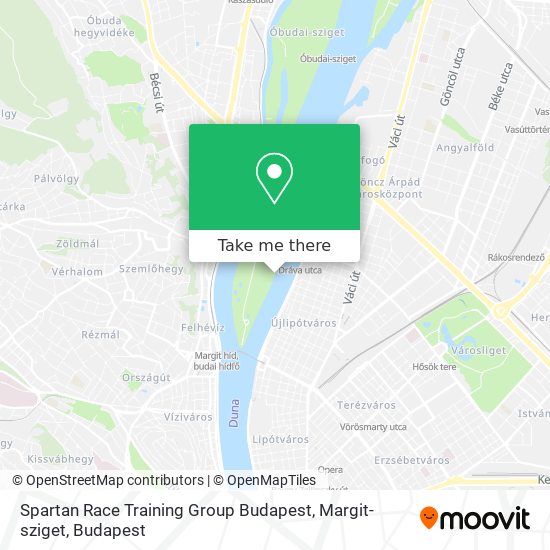 Spartan Race Training Group Budapest, Margit-sziget map