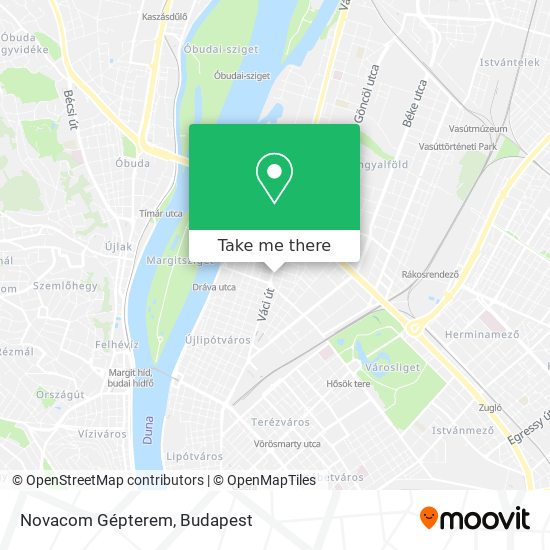 Novacom Gépterem map