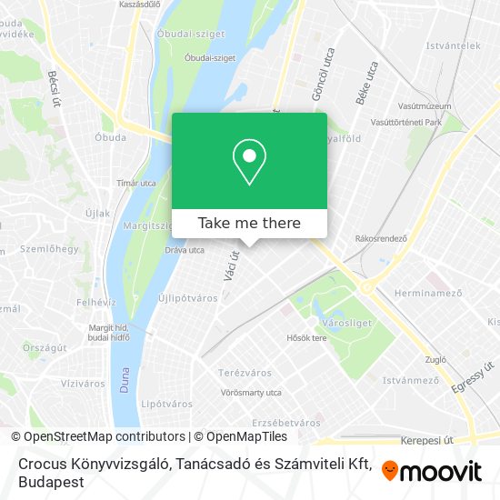 Crocus Könyvvizsgáló, Tanácsadó és Számviteli Kft map