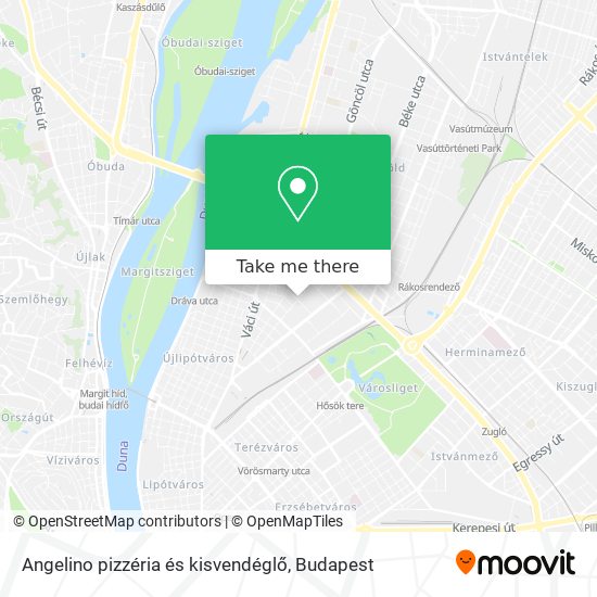 Angelino pizzéria és kisvendéglő map