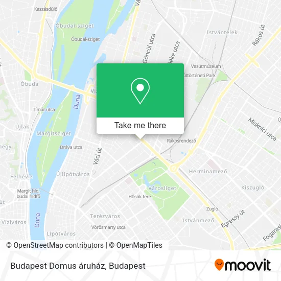 Budapest Domus áruház map