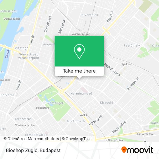 Bioshop Zugló map