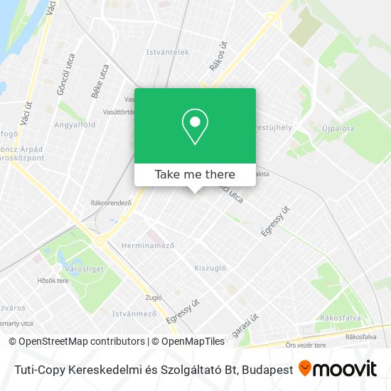 Tuti-Copy Kereskedelmi és Szolgáltató Bt map