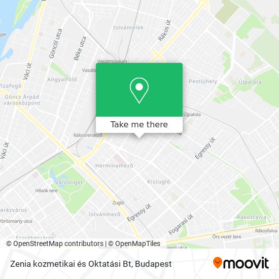 Zenia kozmetikai és Oktatási Bt map