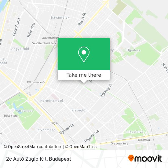 2c Autó Zugló Kft map