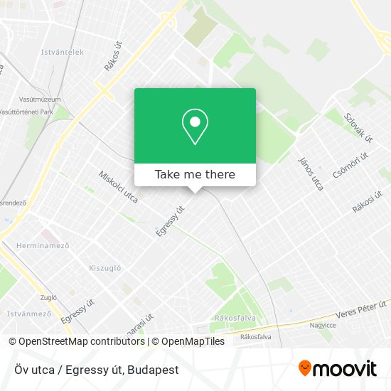 Öv utca / Egressy út map
