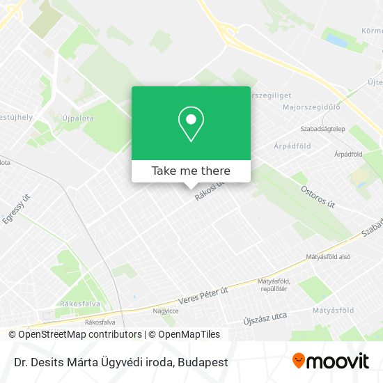 Dr. Desits Márta Ügyvédi iroda map