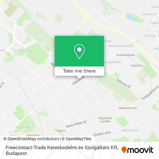Freecontact-Trade Kereskedelmi és Szolgáltató Kft map