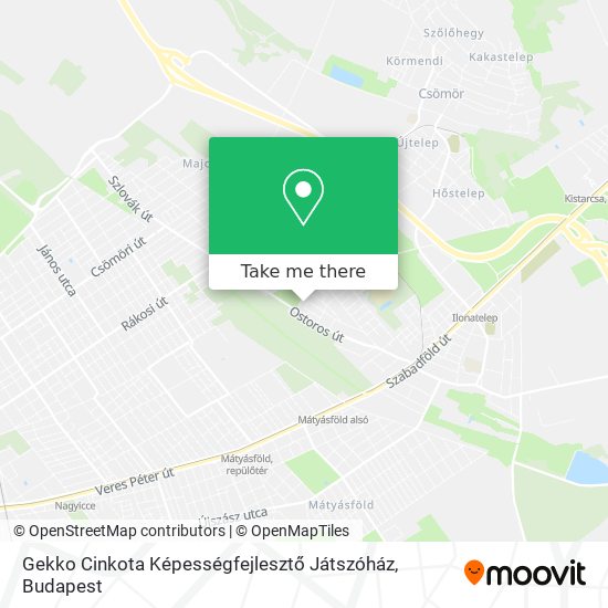 Gekko Cinkota Képességfejlesztő Játszóház map