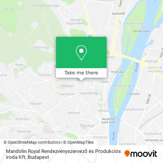 Mandolin Royal Rendezvényszervező és Produkciós iroda Kft map