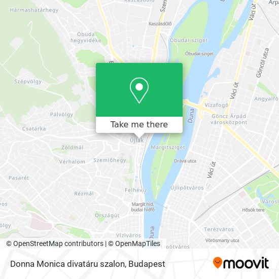 Donna Monica divatáru szalon map