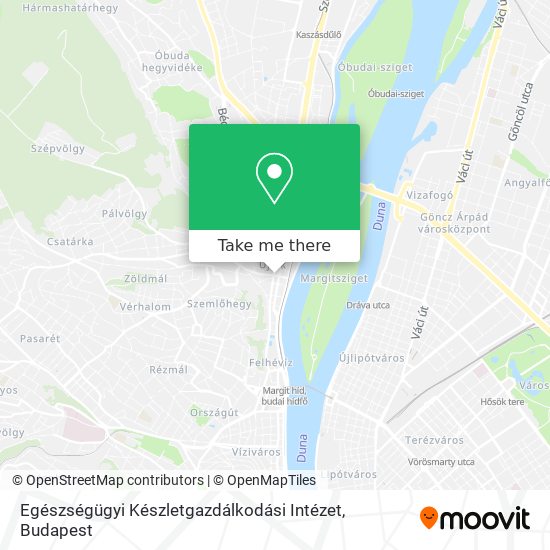 Egészségügyi Készletgazdálkodási Intézet map