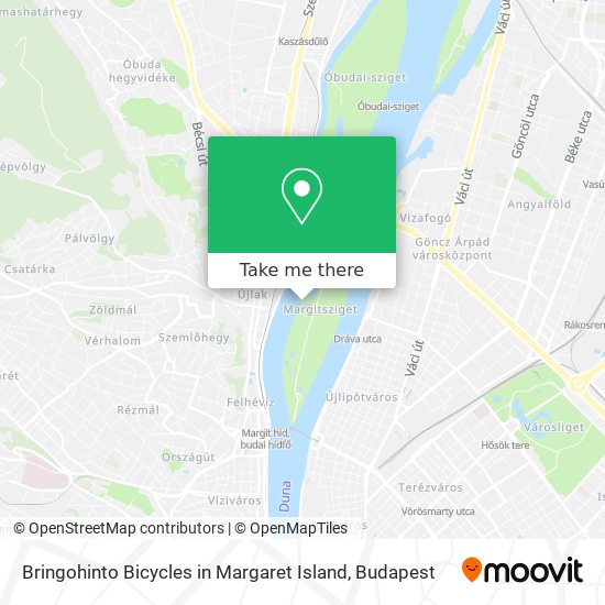 Bringohinto Bicycles in Margaret Island map