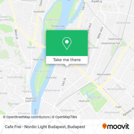 Cafe Frei - Nordic Light Budapest map