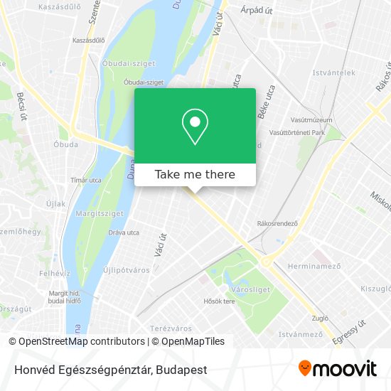 Honvéd Egészségpénztár map