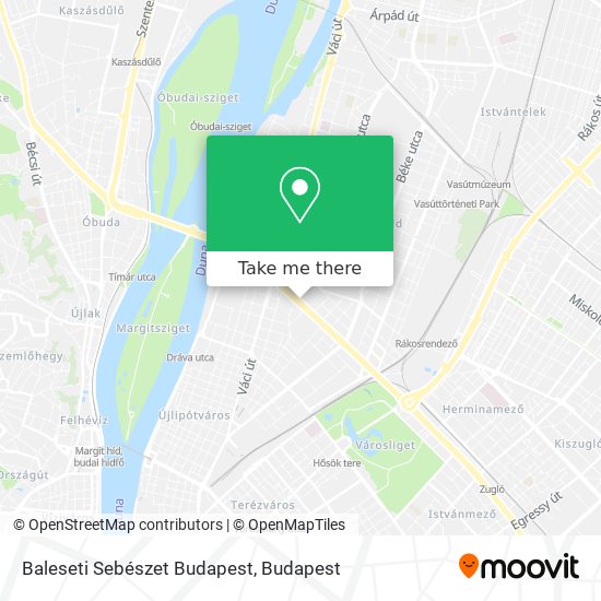Baleseti Sebészet Budapest map