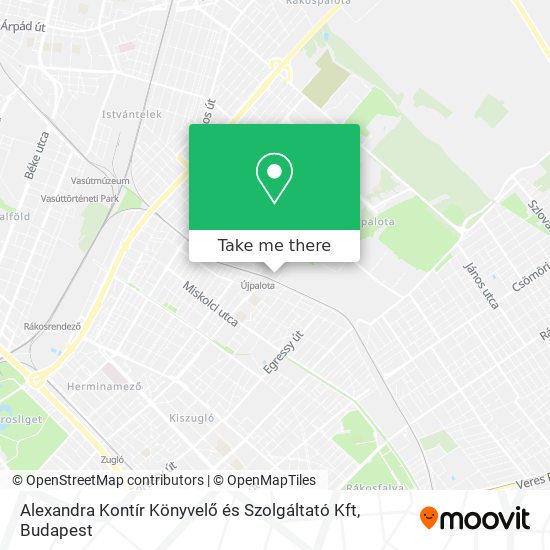 Alexandra Kontír Könyvelő és Szolgáltató Kft map