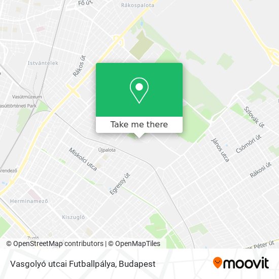 Vasgolyó utcai Futballpálya map