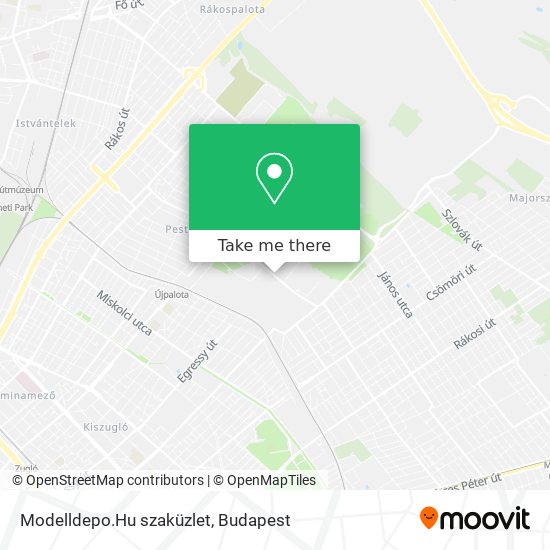 Modelldepo.Hu szaküzlet map