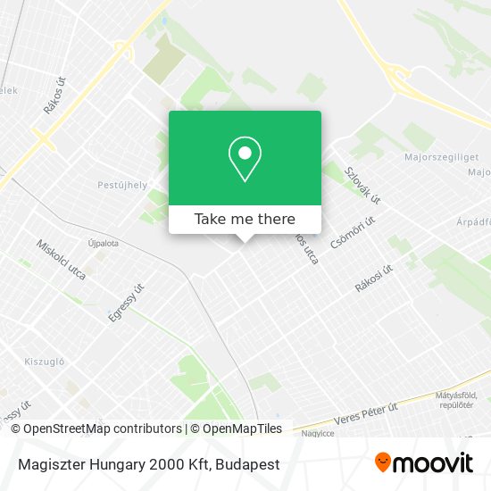 Magiszter Hungary 2000 Kft map