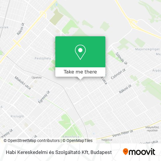 Habi Kereskedelmi és Szolgáltató Kft map