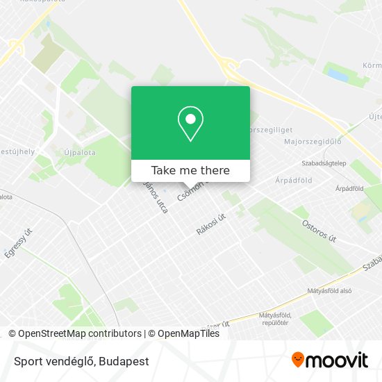 Sport vendéglő map