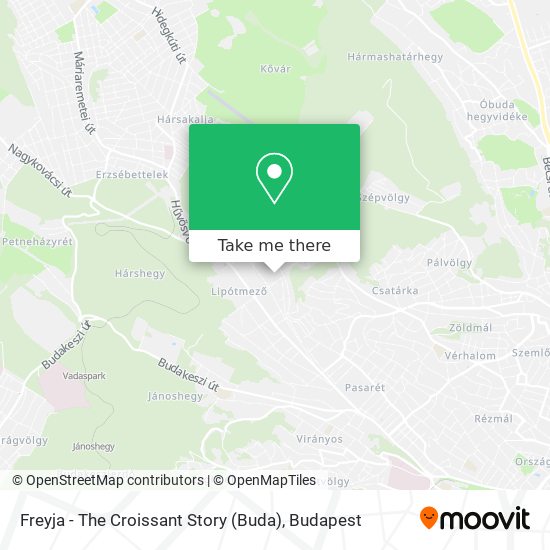 Freyja - The Croissant Story (Buda) map