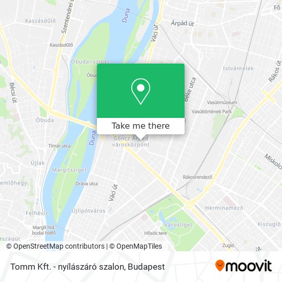 Tomm Kft. - nyílászáró szalon map