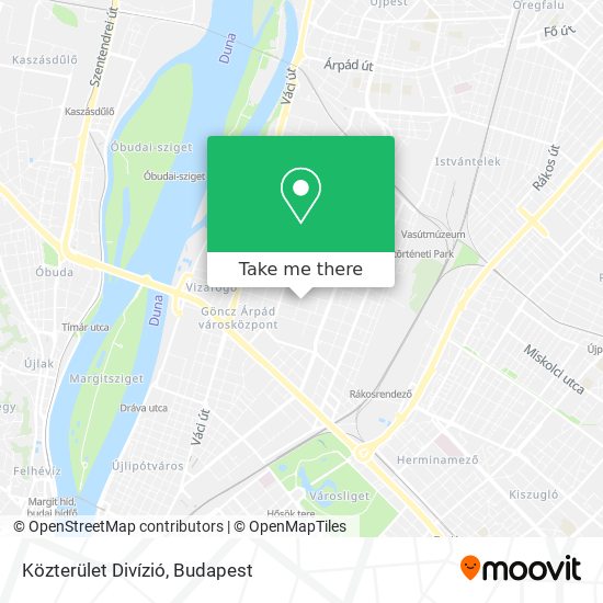 Közterület Divízió map