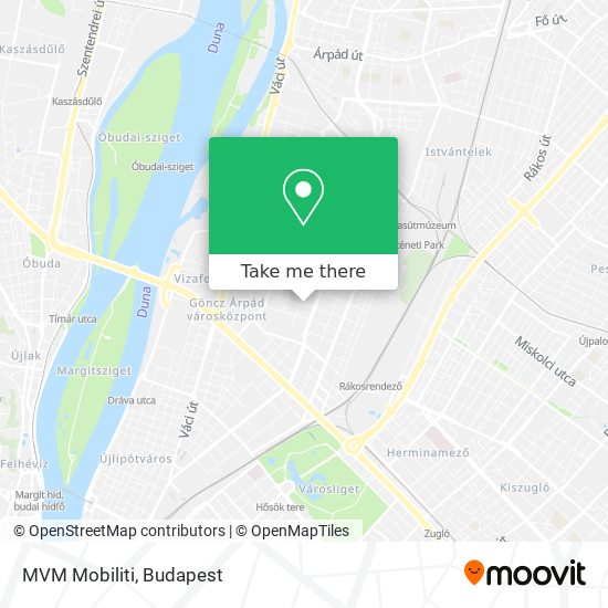 MVM Mobiliti map