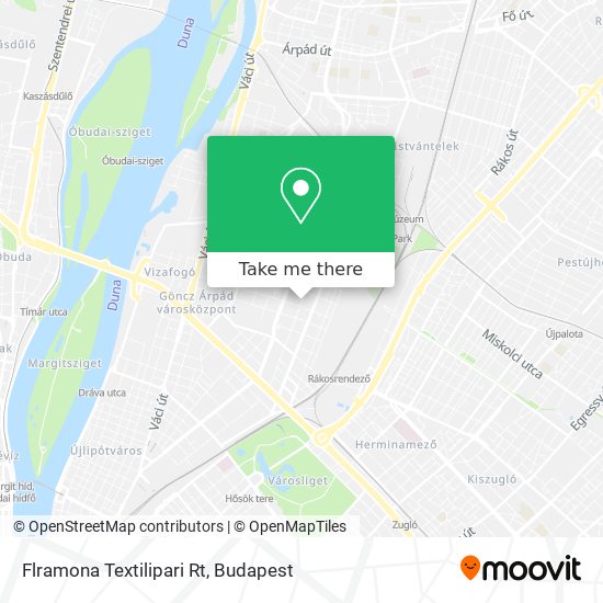 Flramona Textilipari Rt map