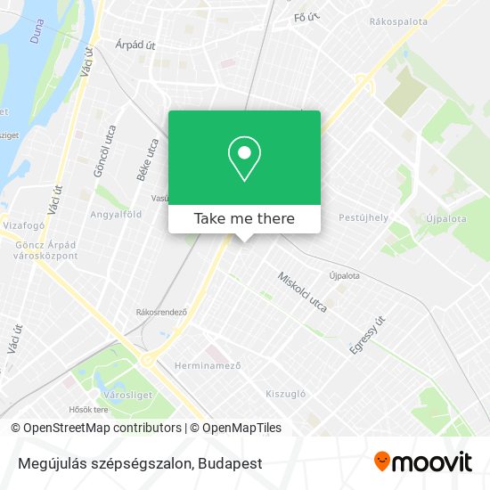 Megújulás szépségszalon map