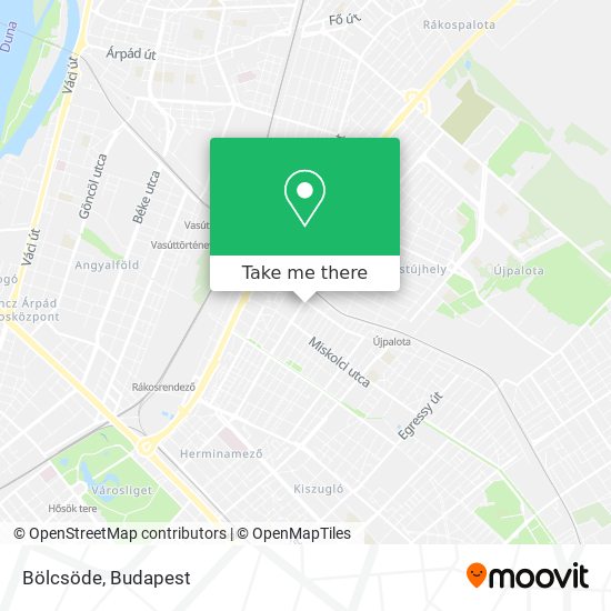 Bölcsöde map