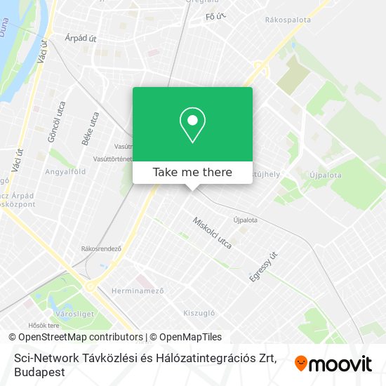 Sci-Network Távközlési és Hálózatintegrációs Zrt map