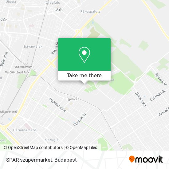 SPAR szupermarket map