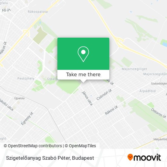 Szigetelőanyag Szabó Péter map