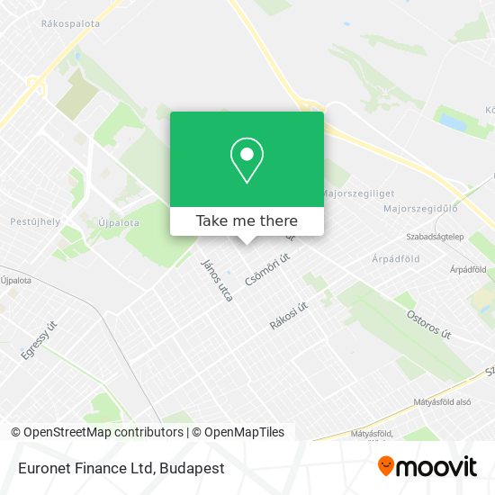 Euronet Finance Ltd map