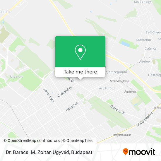 Dr. Baracsi M. Zoltán Ügyvéd map