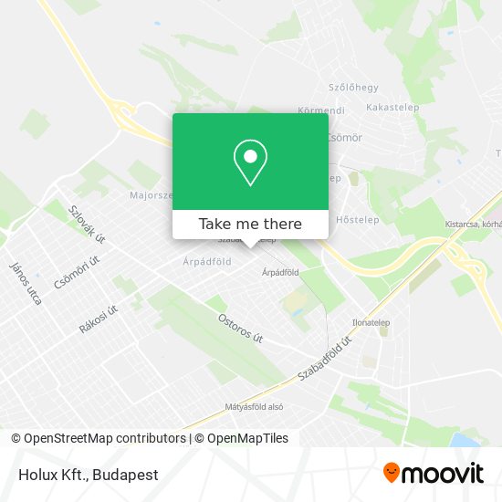 Holux Kft. map