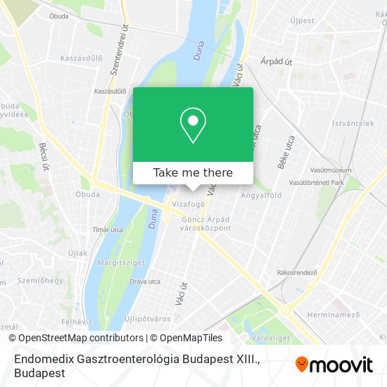 Endomedix Gasztroenterológia Budapest XIII. map