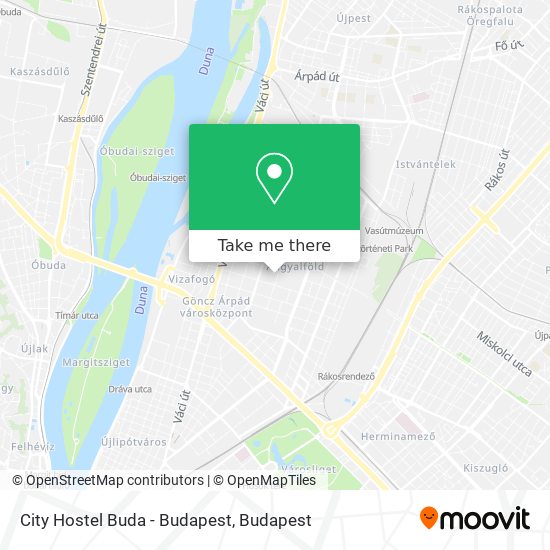 City Hostel Buda - Budapest map